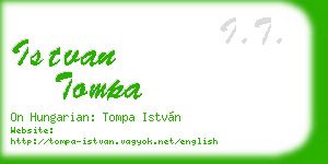 istvan tompa business card